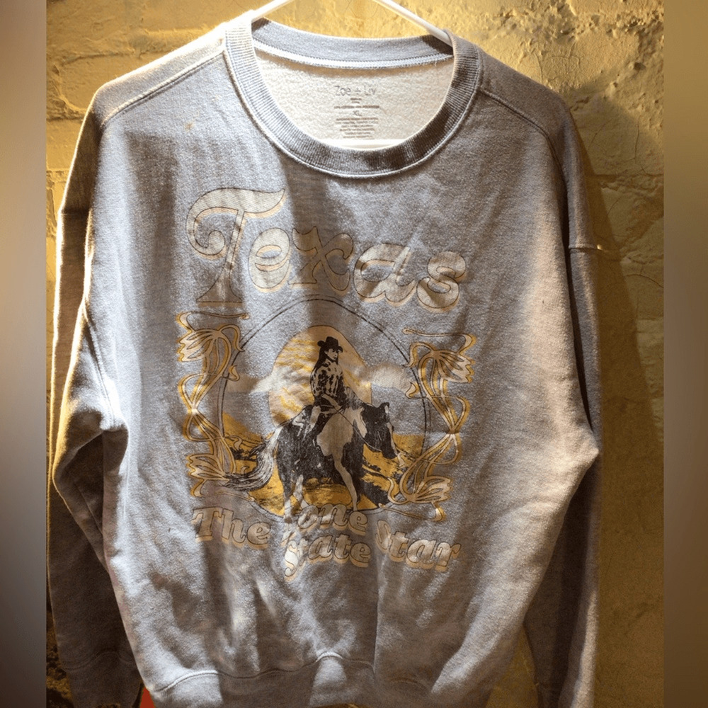Texas Graphic Gray Sweater